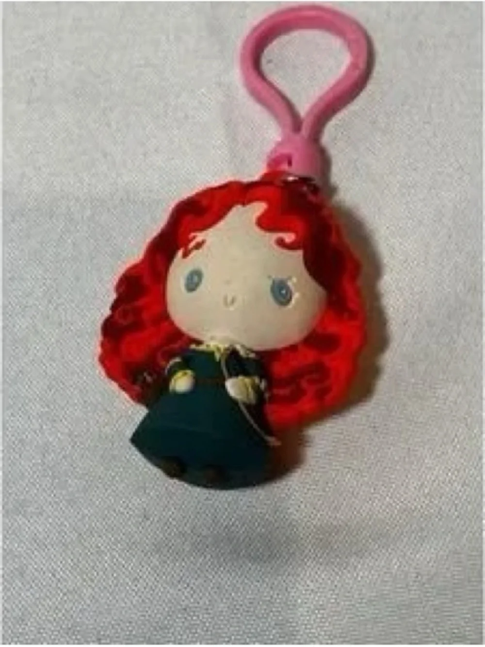 Red-Haired Princess Keychain Charm - Kids Accessories